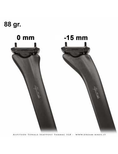 Alpitude Tonale Reggisella Carbon Aero Ultraleggero per Specialized Tarmac SL8 da 88 gr.
