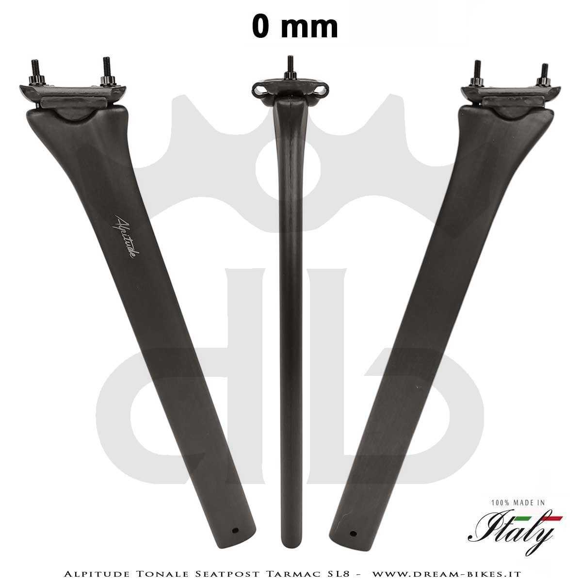 Alpitude Tonale Ultralight Carbon Aero Seatpost for Specialized Tarmac SL8 from 88 gr.