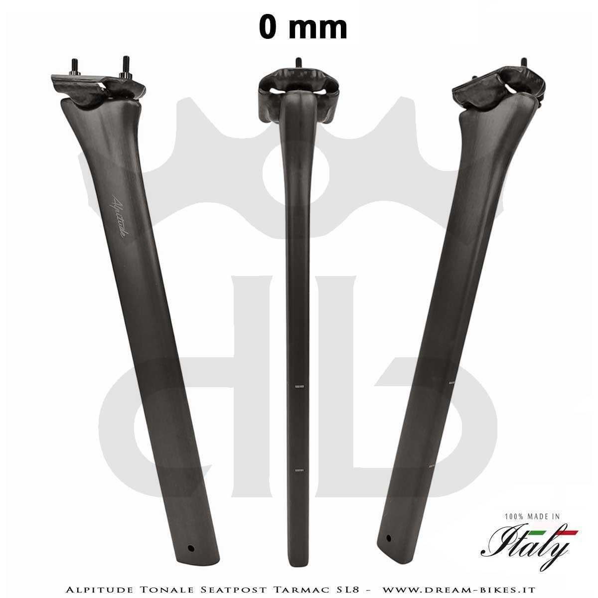 Alpitude Tonale Ultralight Carbon Aero Seatpost for Specialized Tarmac SL8 from 88 gr.