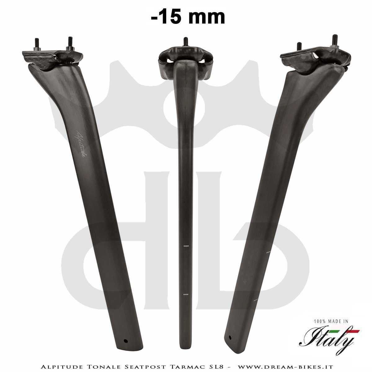 Alpitude Tonale Ultralight Carbon Aero Seatpost for Specialized Tarmac SL8 from 88 gr.