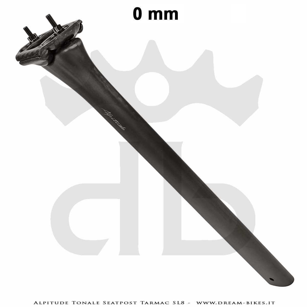 Alpitude Tonale Ultralight Carbon Aero Seatpost for Specialized Tarmac SL8 from 88 gr.
