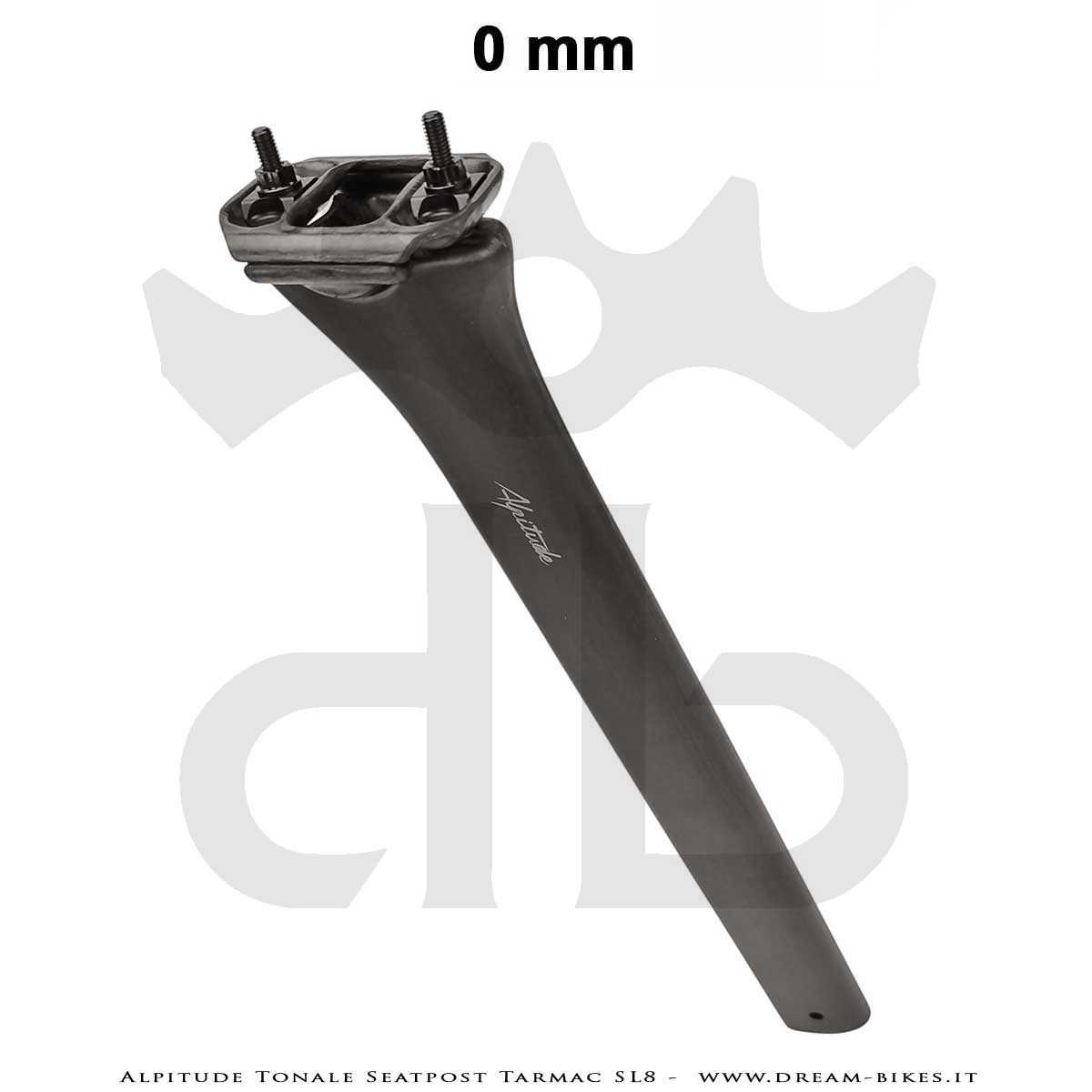 Alpitude Tonale Ultralight Carbon Aero Seatpost for Specialized Tarmac SL8 from 88 gr.