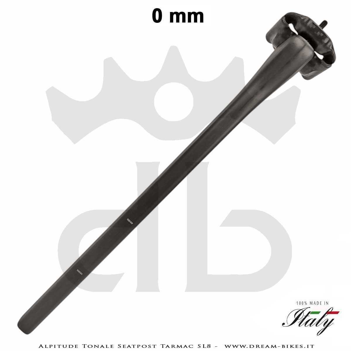 Alpitude Tonale Ultralight Carbon Aero Seatpost for Specialized Tarmac SL8 from 88 gr.