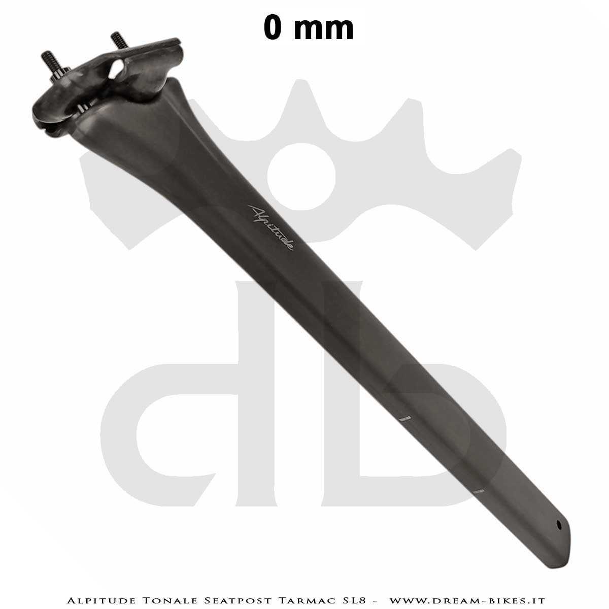 Alpitude Tonale Ultralight Carbon Aero Seatpost for Specialized Tarmac SL8 from 88 gr.