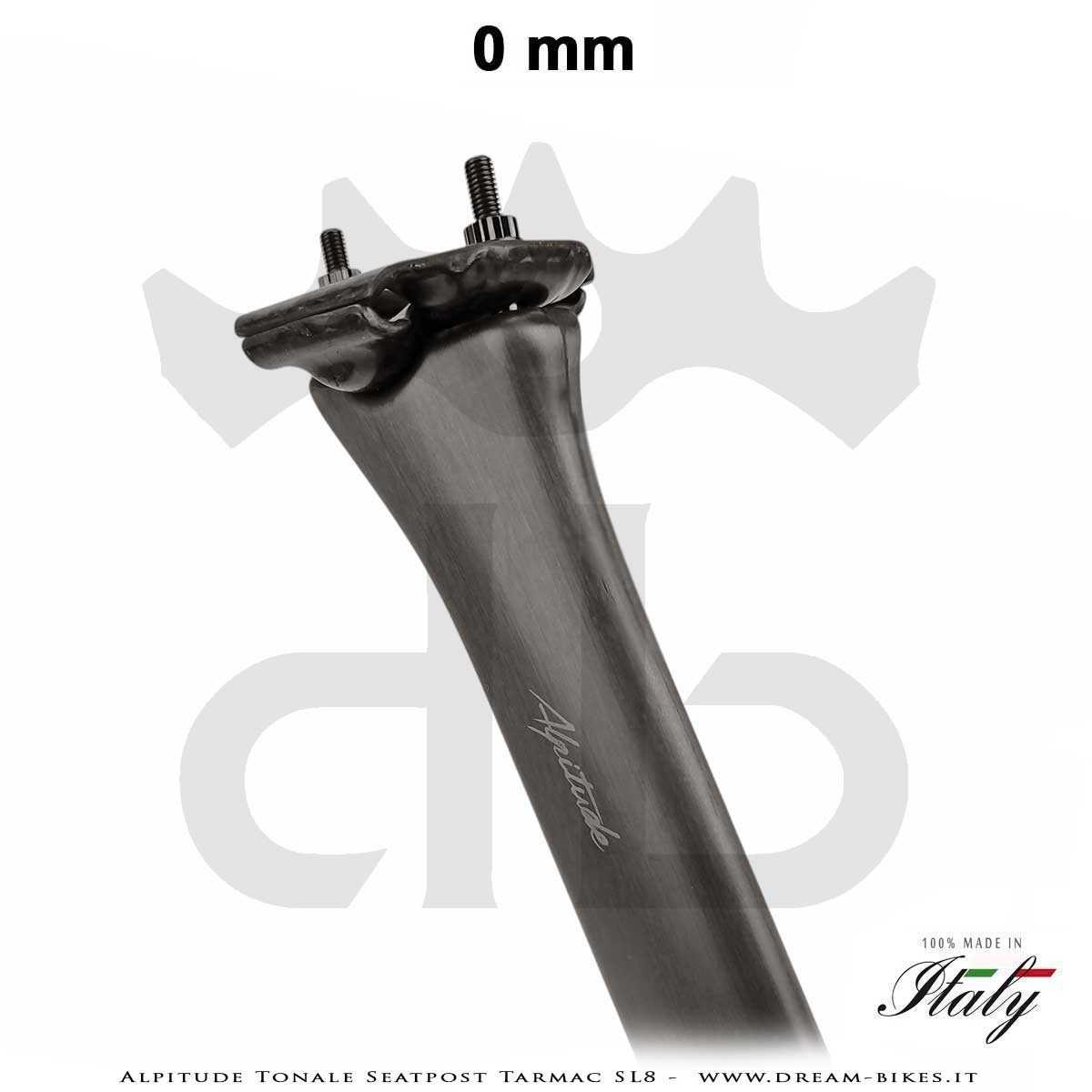 Alpitude Tonale Ultralight Carbon Aero Seatpost for Specialized Tarmac SL8 from 88 gr.