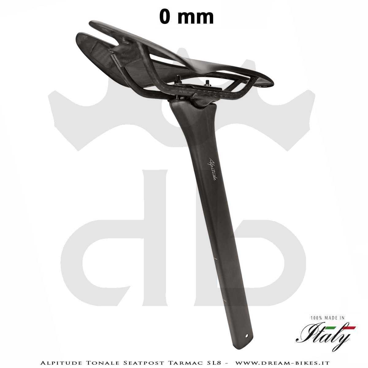 Alpitude Tonale Ultralight Carbon Aero Seatpost for Specialized Tarmac SL8 from 88 gr.