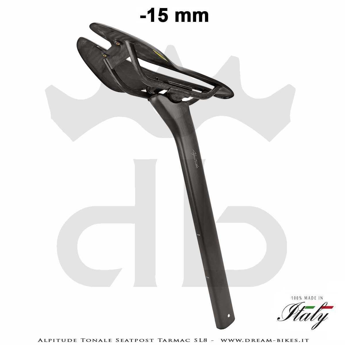 Alpitude Tonale Ultralight Carbon Aero Seatpost for Specialized Tarmac SL8 from 88 gr.