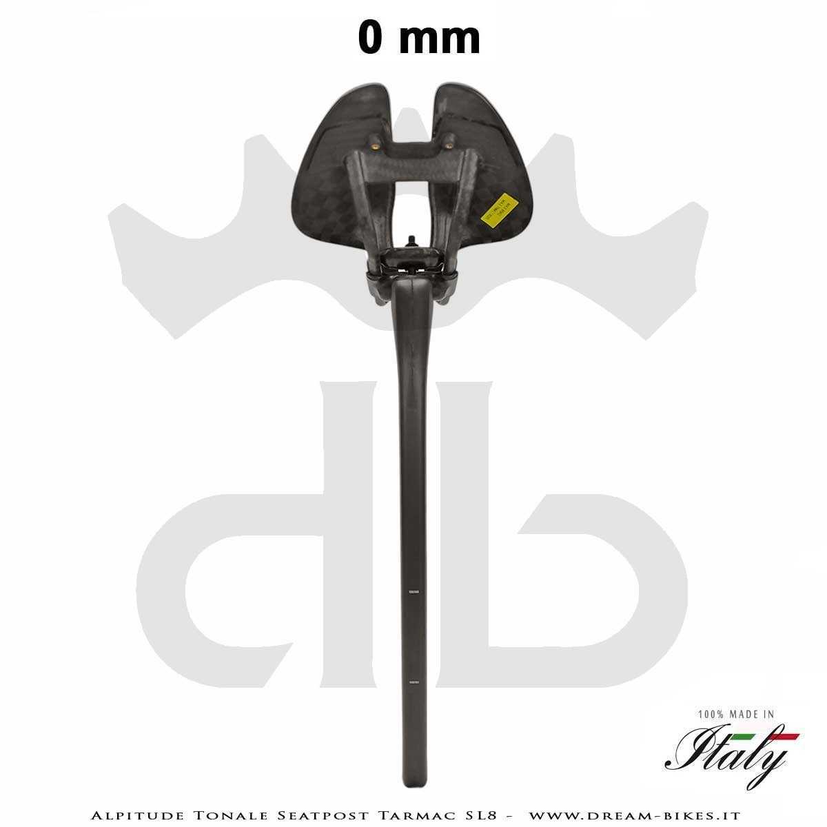 Alpitude Tonale Reggisella Carbon Aero Ultraleggero per Specialized Tarmac SL8 da 88 gr.