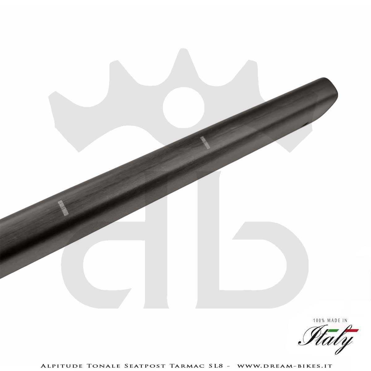 Alpitude Tonale Reggisella Carbon Aero Ultraleggero per Specialized Tarmac SL8 da 88 gr.