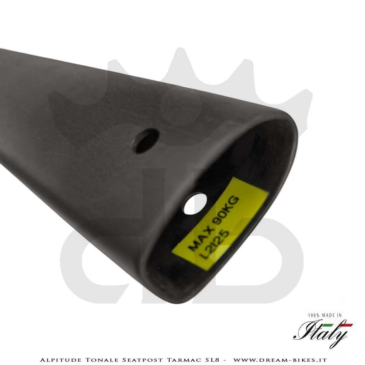 Alpitude Tonale Reggisella Carbon Aero Ultraleggero per Specialized Tarmac SL8 da 88 gr.