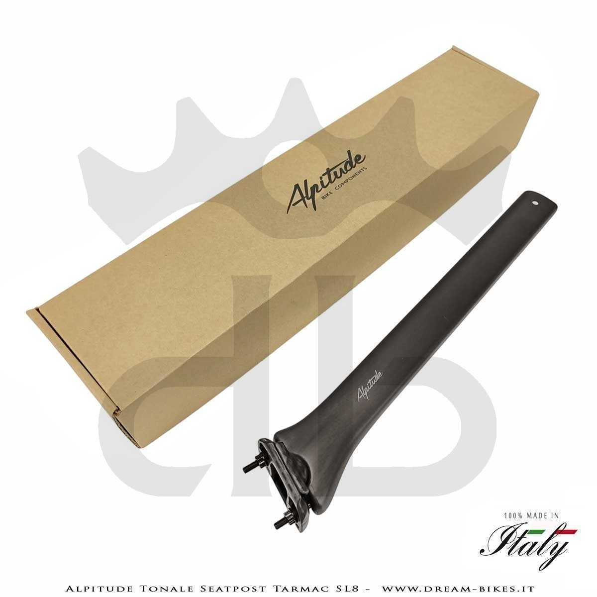 Alpitude Tonale Reggisella Carbon Aero Ultraleggero per Specialized Tarmac SL8 da 88 gr.