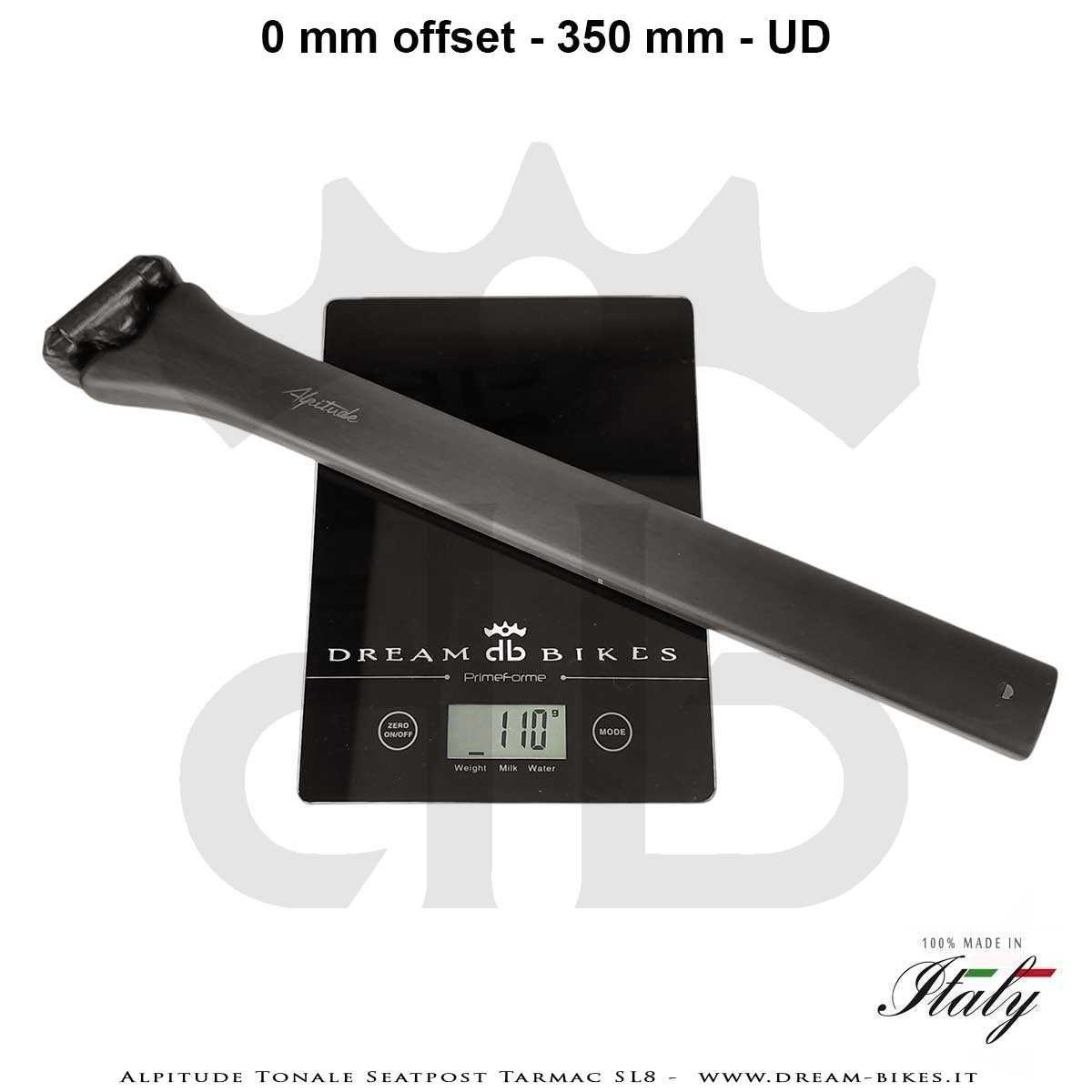 Alpitude Tonale Reggisella Carbon Aero Ultraleggero per Specialized Tarmac SL8 da 88 gr.