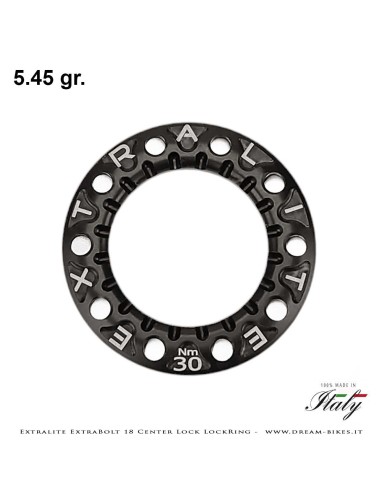 Extralite ExtraBolt 18 Ghiera Di Fissaggio Disco Freno Center Lock Ultraleggera 5.45 gr.