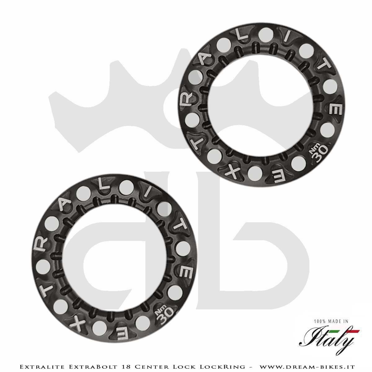 Extralite ExtraBolt 18 Ultralight Center Lock Disc Brake Rotor Locking Ring 5.45 gr.