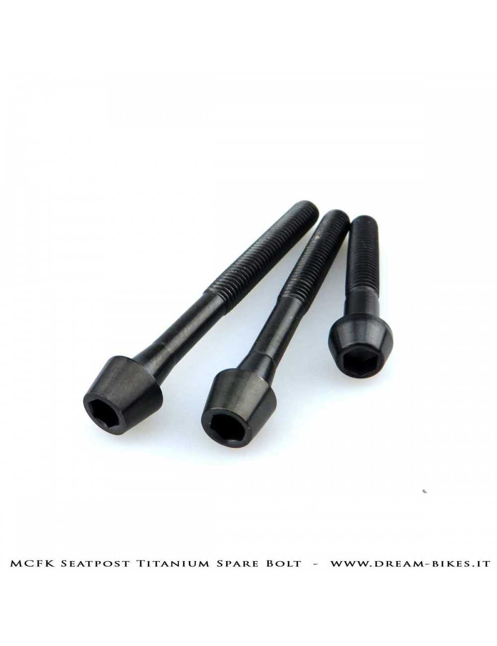 MCFK Seatpost Black Titanium Spare Bolts