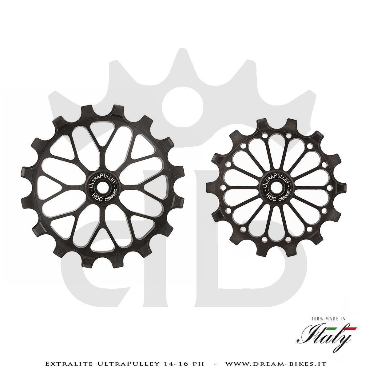 Extralite UltraPulley 14-16 PH Pulegge Cambio 14-16 Denti Ultraleggere Sram 12V AXS T-Type