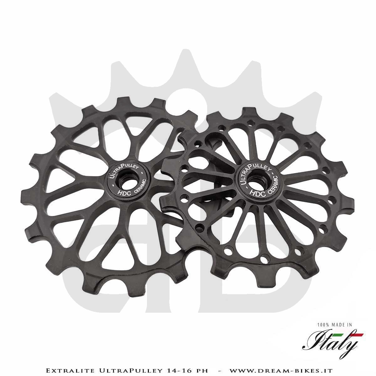 Extralite UltraPulley 14-16 PH Pulegge Cambio 14-16 Denti Ultraleggere Sram 12V AXS T-Type
