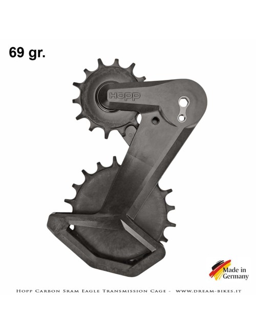 Hopp Carbon Parts Gabbia Oversize Per Cambi Posteriori Sram Eagle Transmission AXS e Sram XPLR AXS 13s - 69 gr.