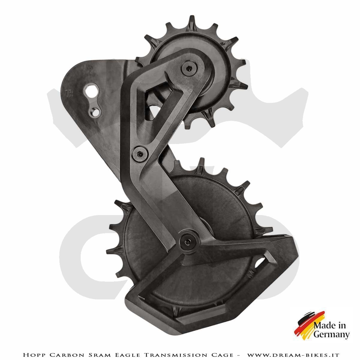 Hopp Carbon Parts Gabbia Oversize Per Cambi Posteriori Sram Eagle Transmission AXS e Sram XPLR AXS 13s - 69 gr.