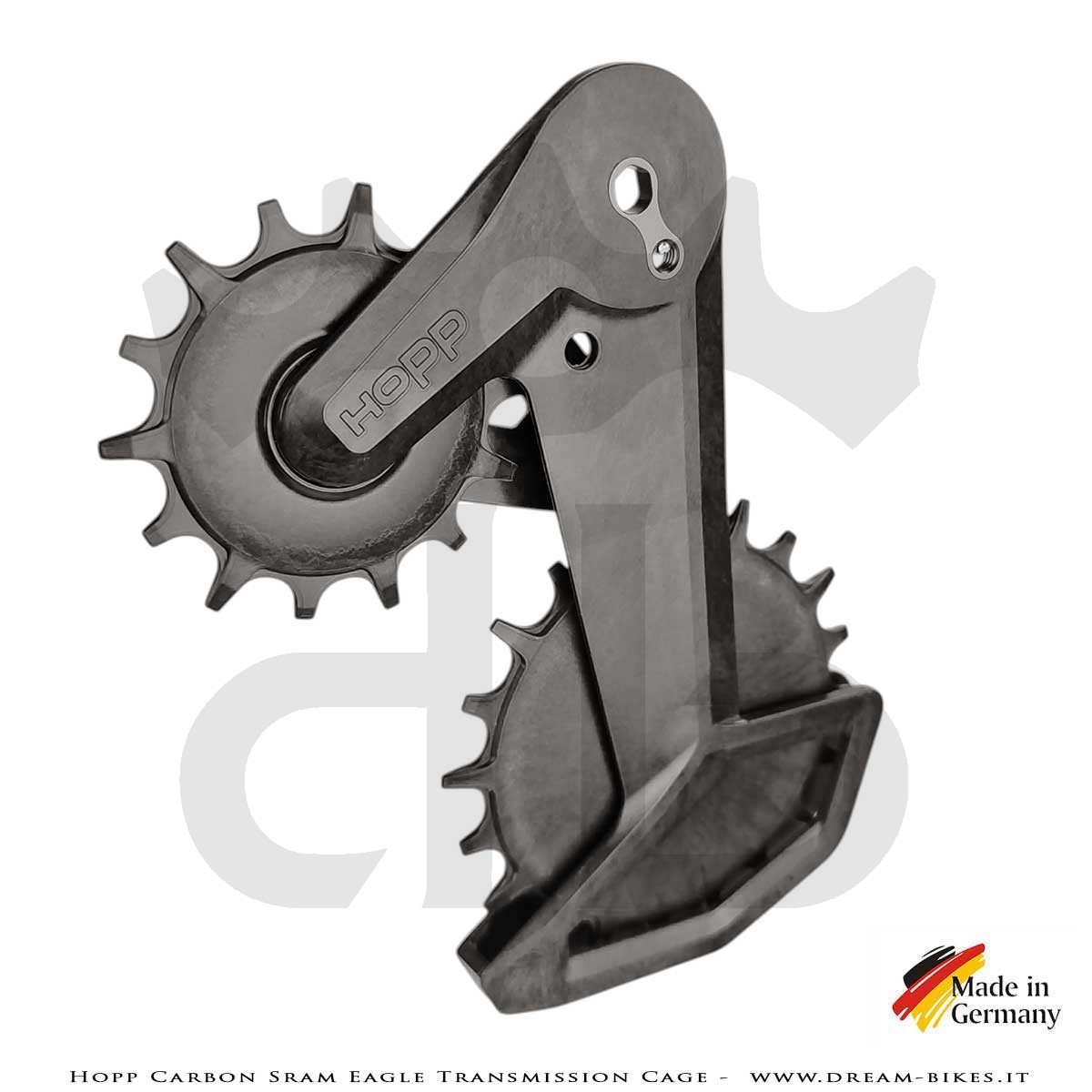 Hopp Carbon Parts Gabbia Oversize Per Cambi Posteriori Sram Eagle Transmission AXS e Sram XPLR AXS 13s - 69 gr.
