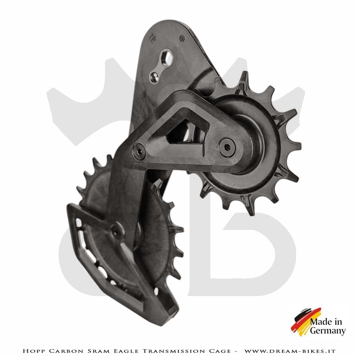 Hopp Carbon Parts Gabbia Oversize Per Cambi Posteriori Sram Eagle Transmission AXS e Sram XPLR AXS 13s - 69 gr.