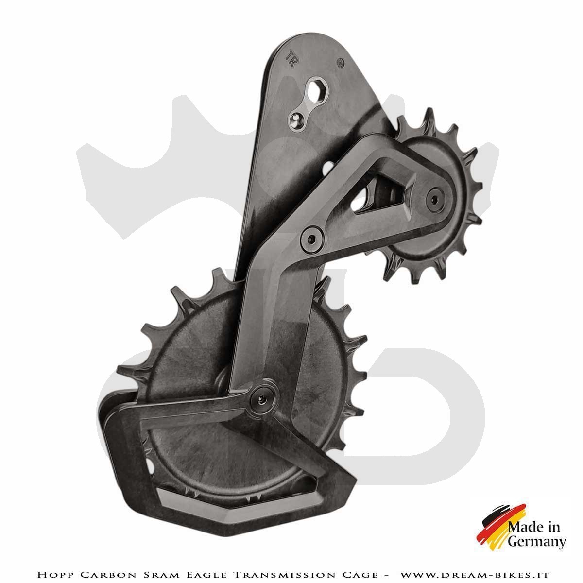 Hopp Carbon Parts Gabbia Oversize Per Cambi Posteriori Sram Eagle Transmission AXS e Sram XPLR AXS 13s - 69 gr.