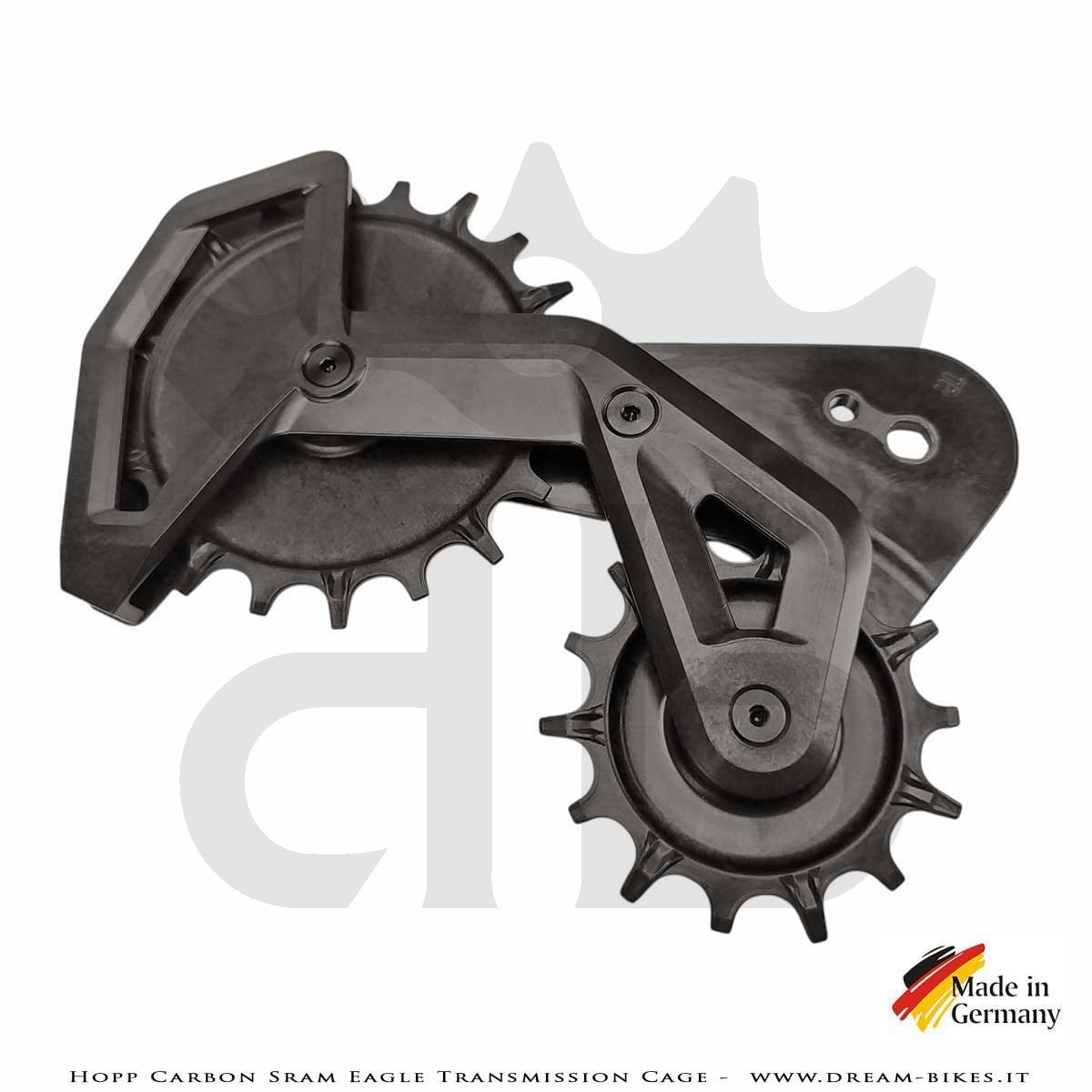 Hopp Carbon Parts Gabbia Oversize Per Cambi Posteriori Sram Eagle Transmission AXS e Sram XPLR AXS 13s - 69 gr.