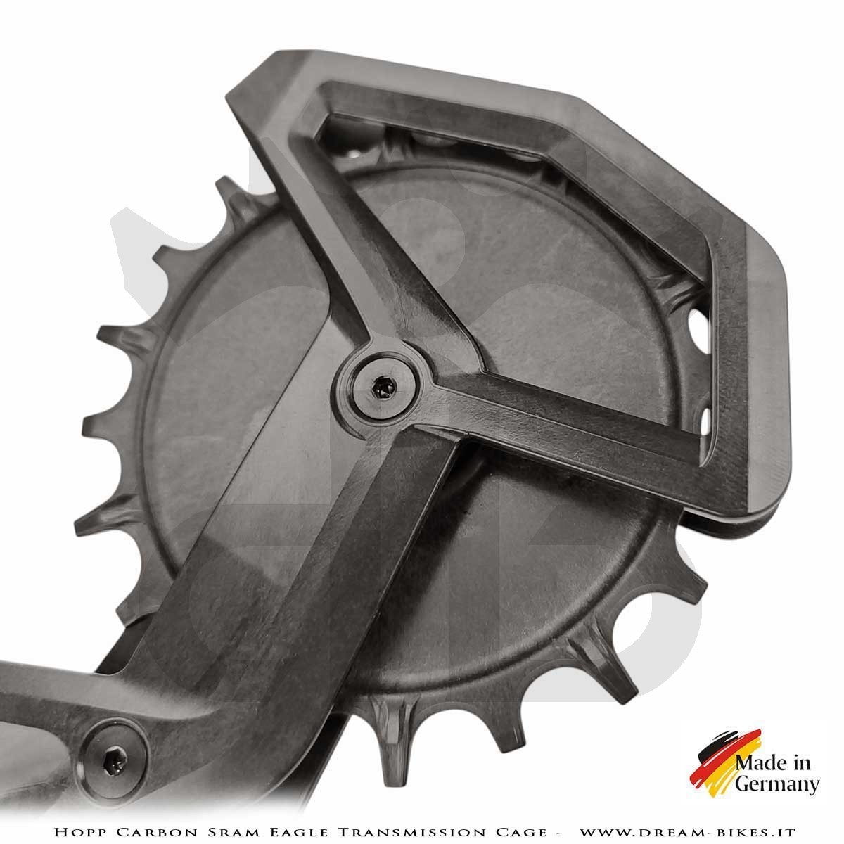 Hopp Carbon Parts Gabbia Oversize Per Cambi Posteriori Sram Eagle Transmission AXS e Sram XPLR AXS 13s - 69 gr.