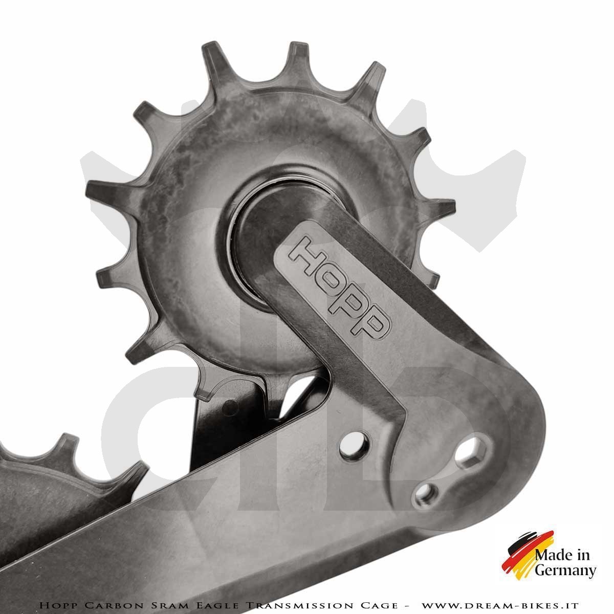 Hopp Carbon Parts Gabbia Oversize Per Cambi Posteriori Sram Eagle Transmission AXS e Sram XPLR AXS 13s - 69 gr.
