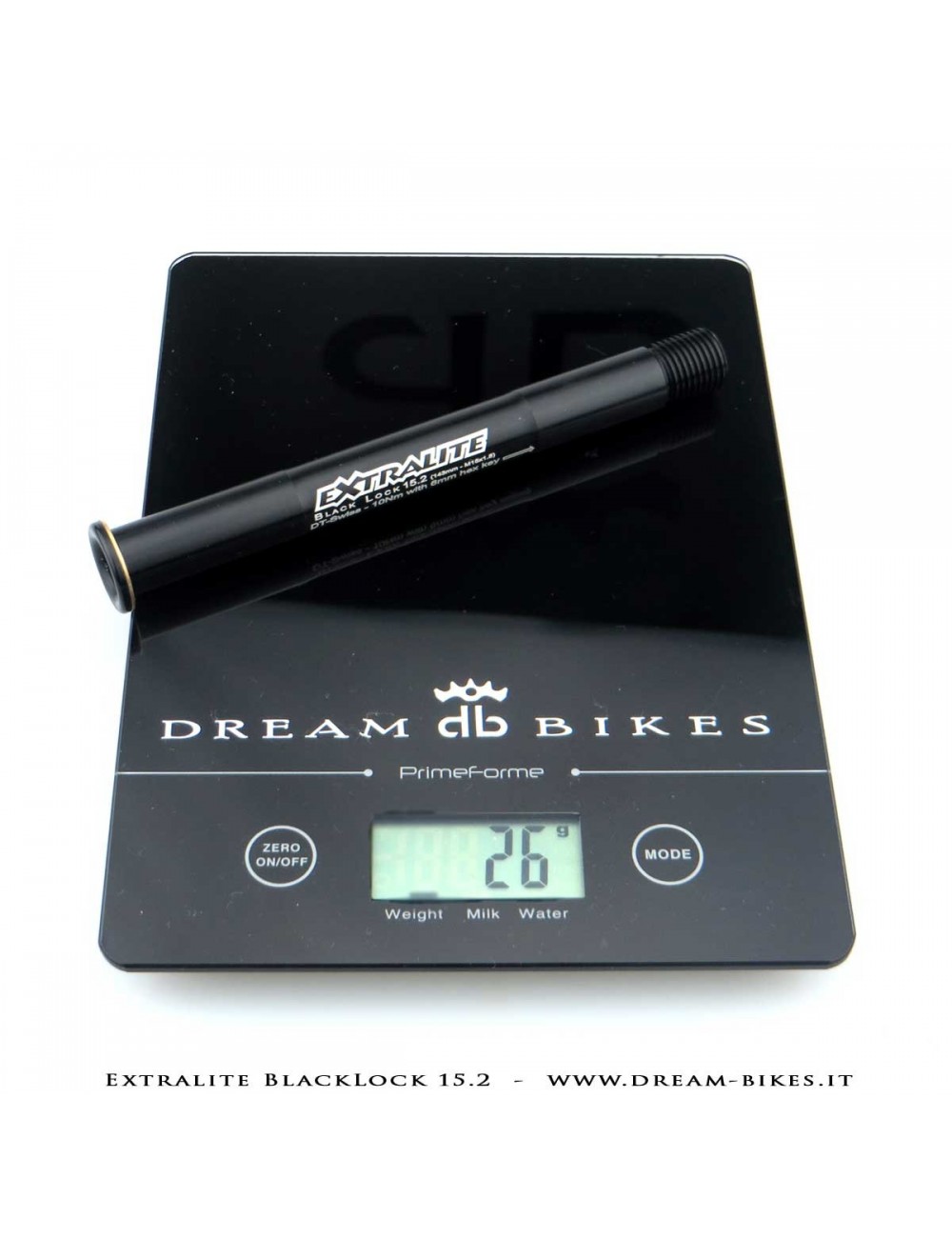 Extralite BlackLock QR15 Perno Passante Ruota Anteriore 15 mm