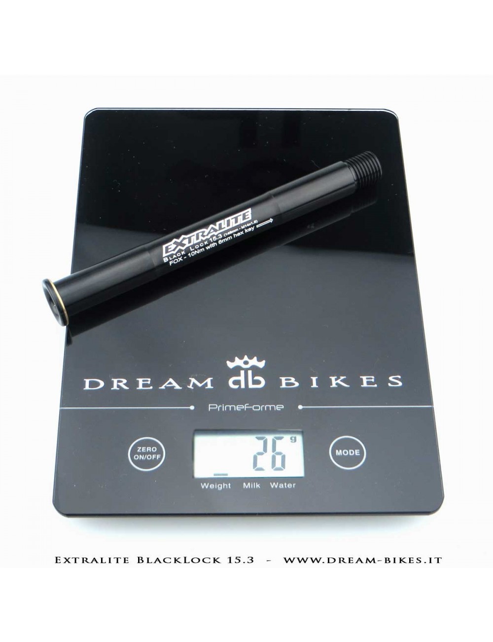 Extralite BlackLock QR15 Perno Passante Ruota Anteriore 15 mm