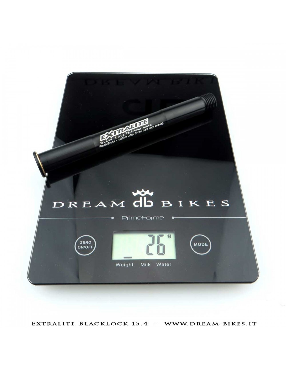 Extralite BlackLock QR15 Perno Passante Ruota Anteriore 15 mm