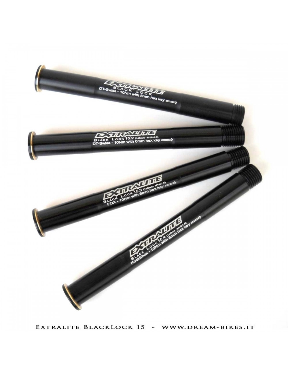 Extralite BlackLock QR15 Perno Passante Ruota Anteriore 15 mm