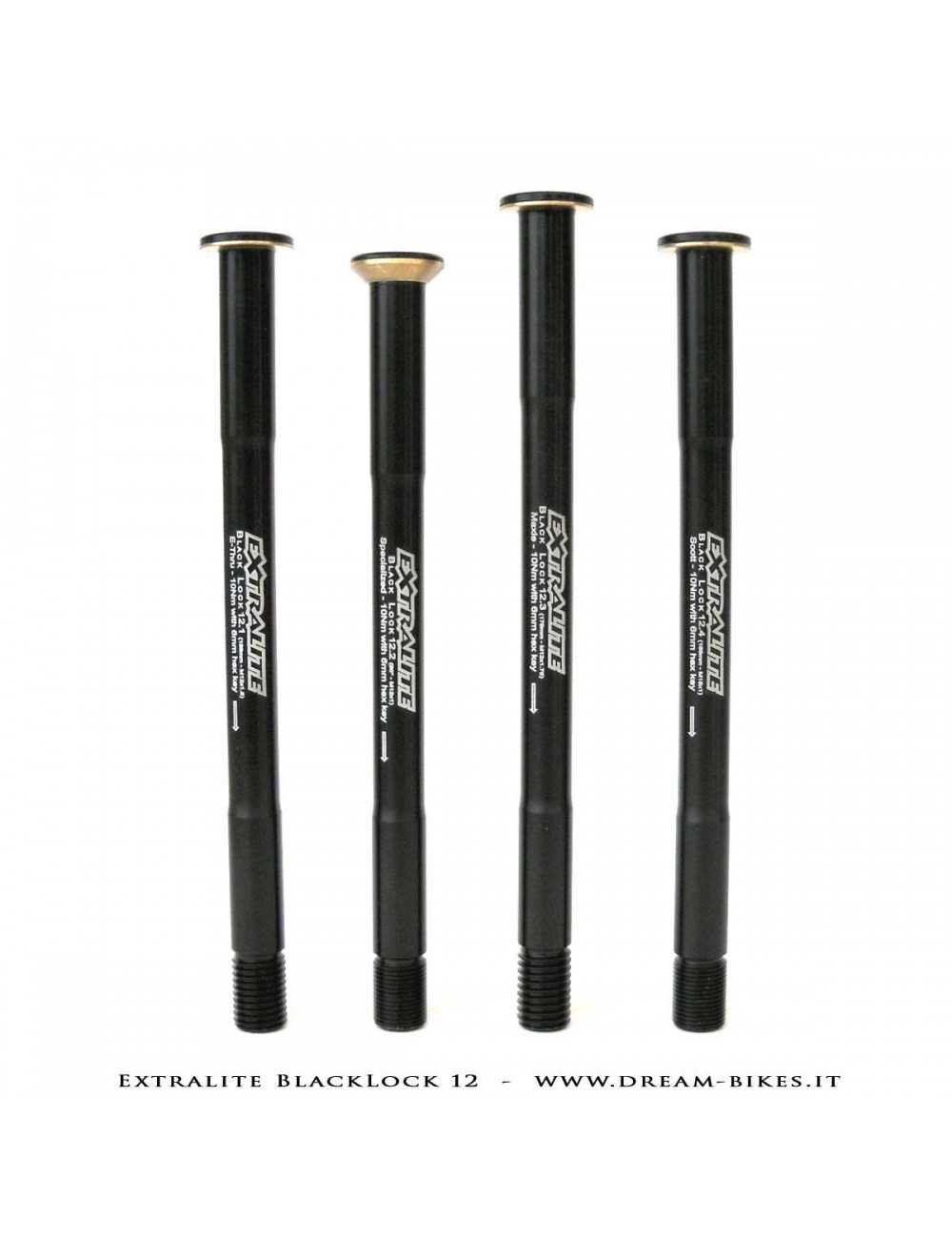 Extralite BlackLock QR12 Perno Passante Ruota Posteriore 12 mm