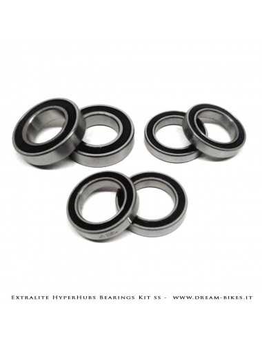 Extralite HyperHubs Enduro ABEC5 Inox Kit Completo Cuscinetti Ant+Post