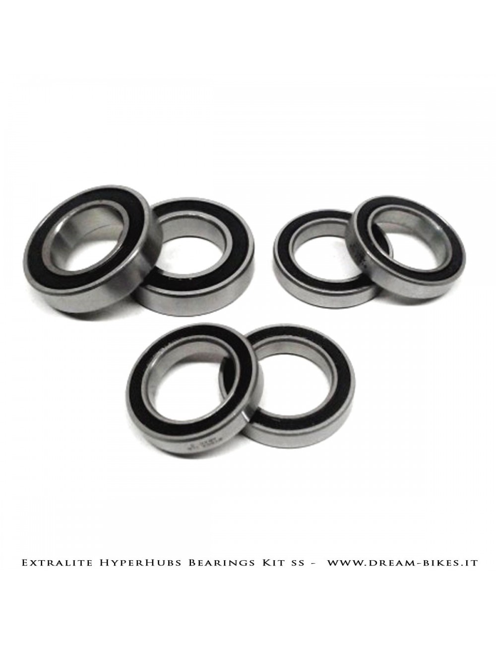 Extralite HyperHubs Enduro ABEC5 Inox Kit Completo Cuscinetti Ant+Post