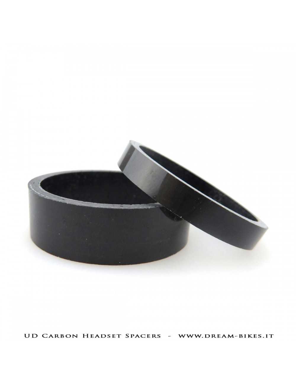 Distanziali Sterzo Carbon UD, 5 e 10 mm