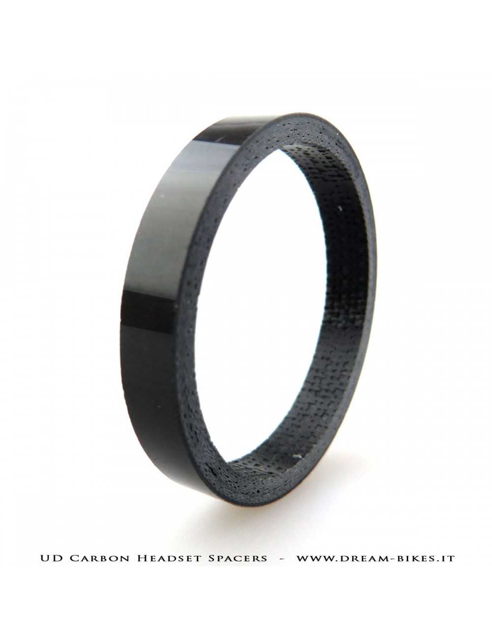 Distanziali Sterzo Carbon UD, 5 e 10 mm