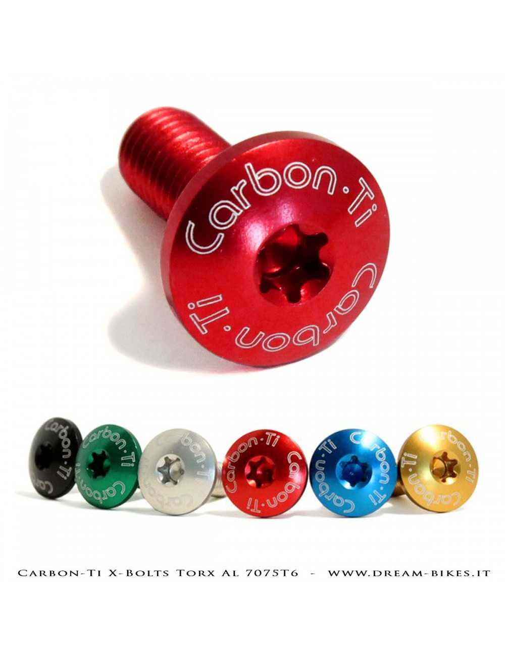 Carbon-Ti Viti Ergal Portaborraccia M5 Torx