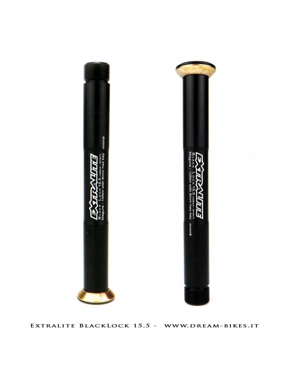 Extralite BlackLock QR15 Perno Passante Ruota Anteriore 15 mm