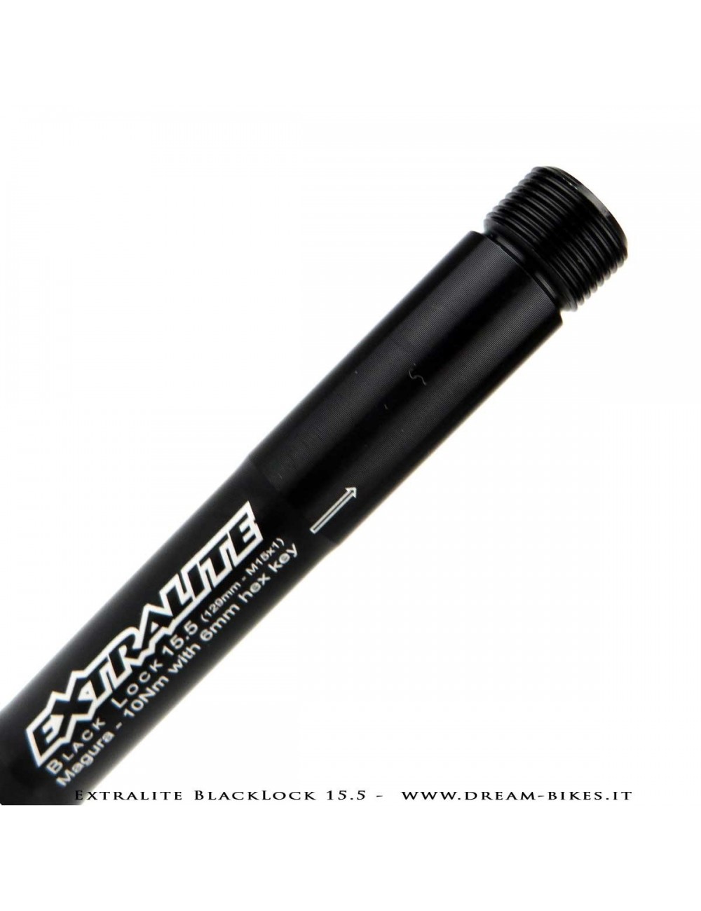 Extralite BlackLock QR15 Perno Passante Ruota Anteriore 15 mm