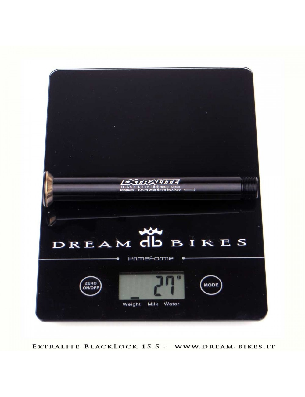 Extralite BlackLock QR15 Perno Passante Ruota Anteriore 15 mm