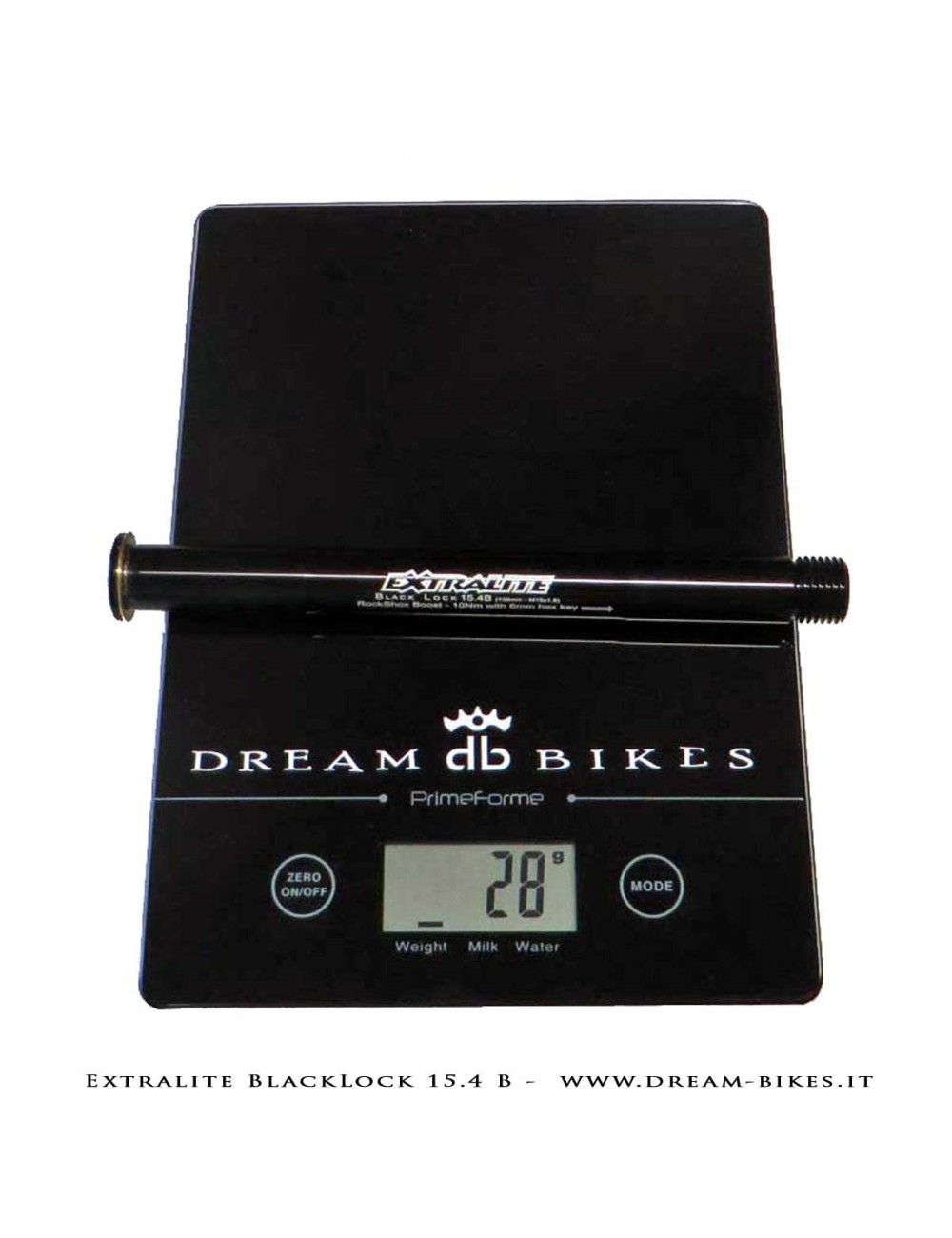 Extralite BlackLock QR15 Perno Passante Ruota Anteriore 15 mm