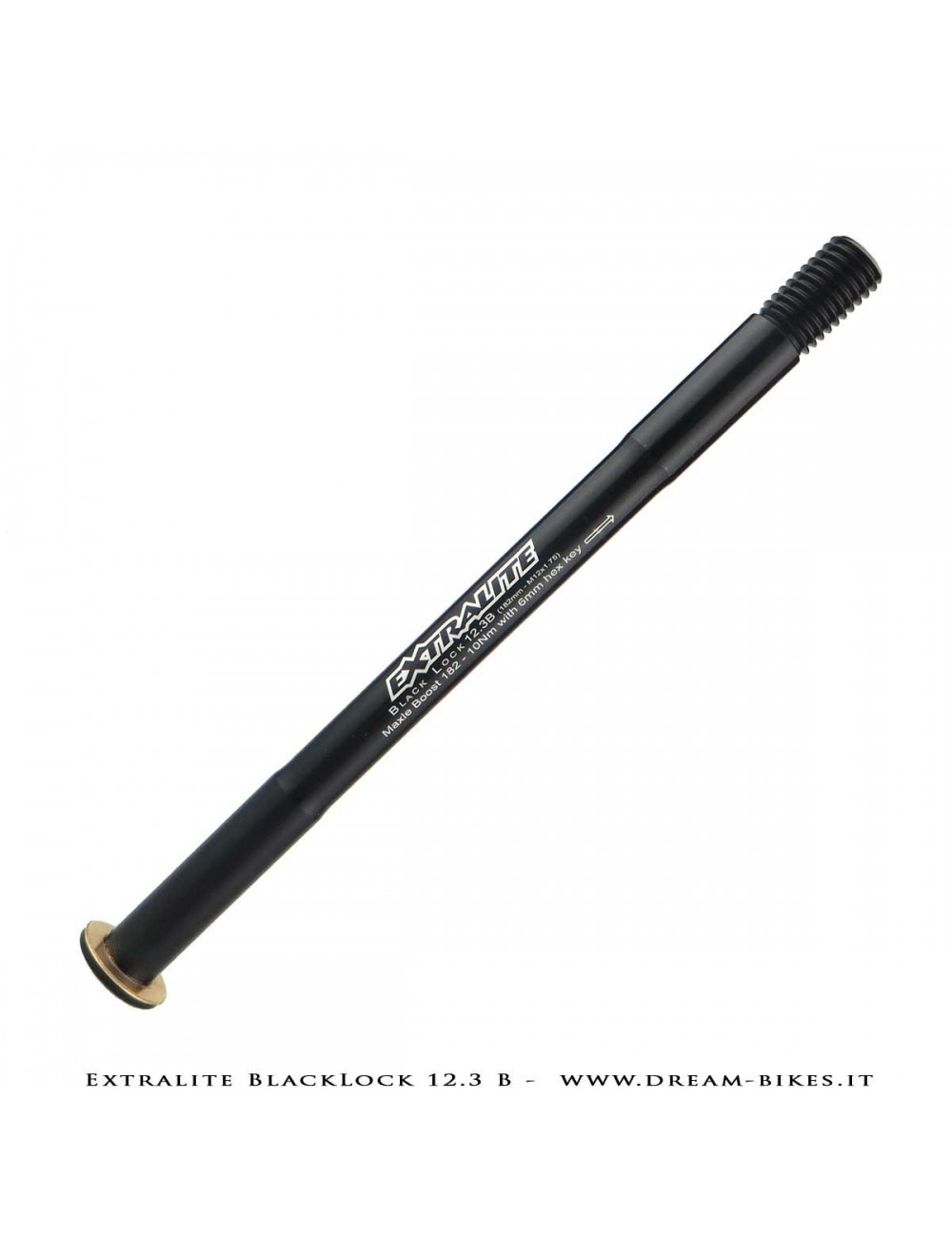 Extralite BlackLock QR12 Perno Passante Ruota Posteriore 12 mm