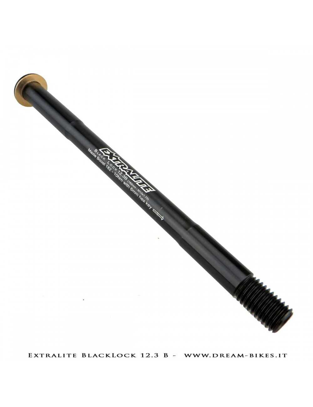 Extralite BlackLock QR12 Perno Passante Ruota Posteriore 12 mm