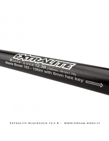 Extralite BlackLock QR12 Perno Passante Ruota Posteriore 12 mm