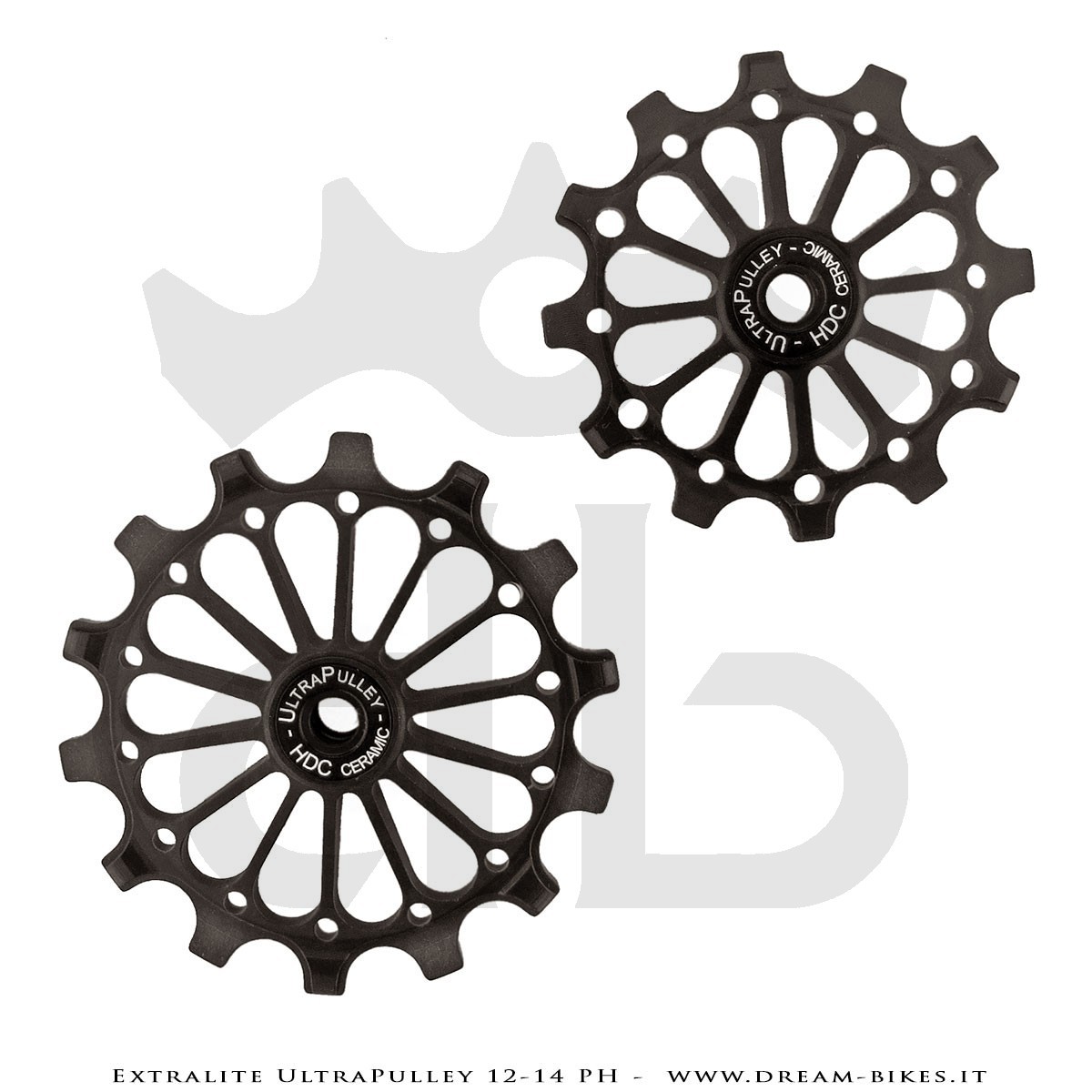 Extralite UltraPulley 12-14 PH Pulegge Cambio 12-14 Denti Ultraleggere Sram 12V