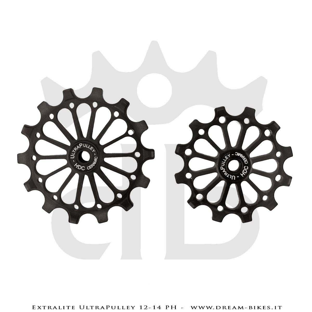 Extralite UltraPulley 12-14 PH Pulegge Cambio 12-14 Denti Ultraleggere Sram 12V