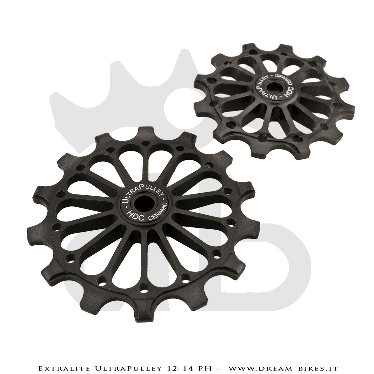 Extralite UltraPulley 12-14 PH Pulegge Cambio 12-14 Denti Ultraleggere Sram 12V