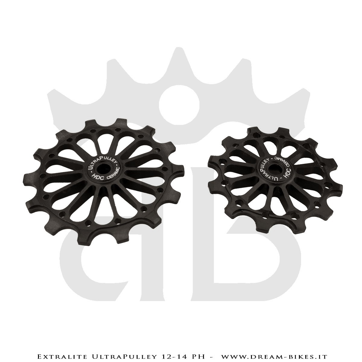 Extralite UltraPulley 12-14 PH Pulegge Cambio 12-14 Denti Ultraleggere Sram 12V